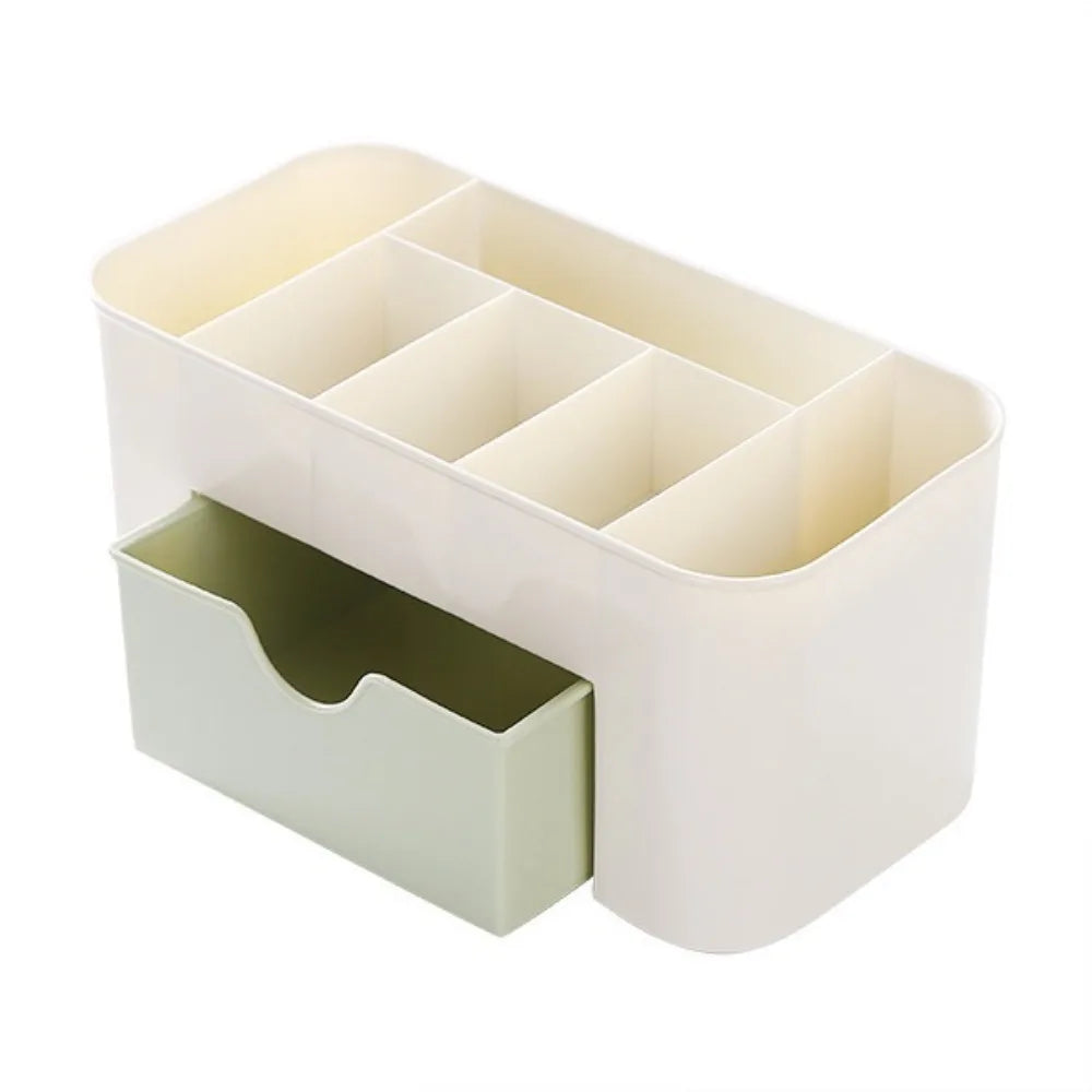 New Durable Double Layer Makeup Organizers Plastic Multiple Colors Storage Box Desktop Make Up Container