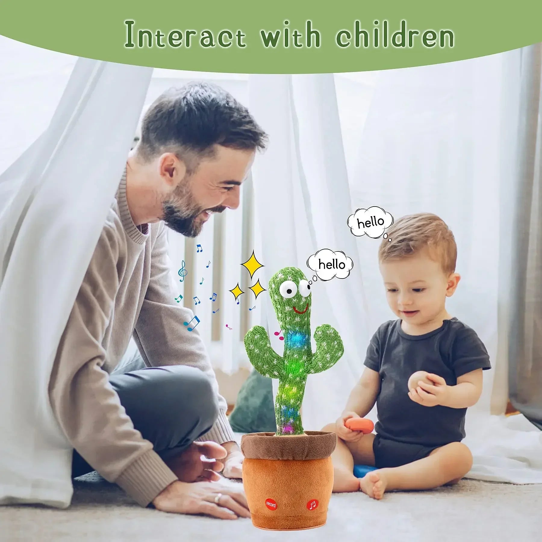 A talking cactus toy   - 4 languages2