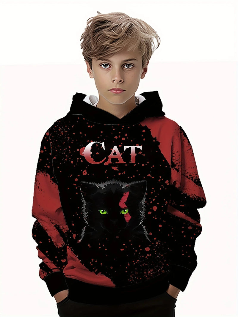 Boy’s Hoodie – 3D Print Sweatshirt for Spring Fall and Winter