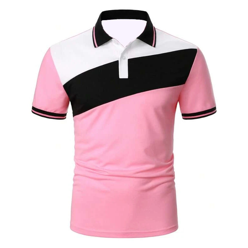 Men’s Color-Block Polo Shirt - 2