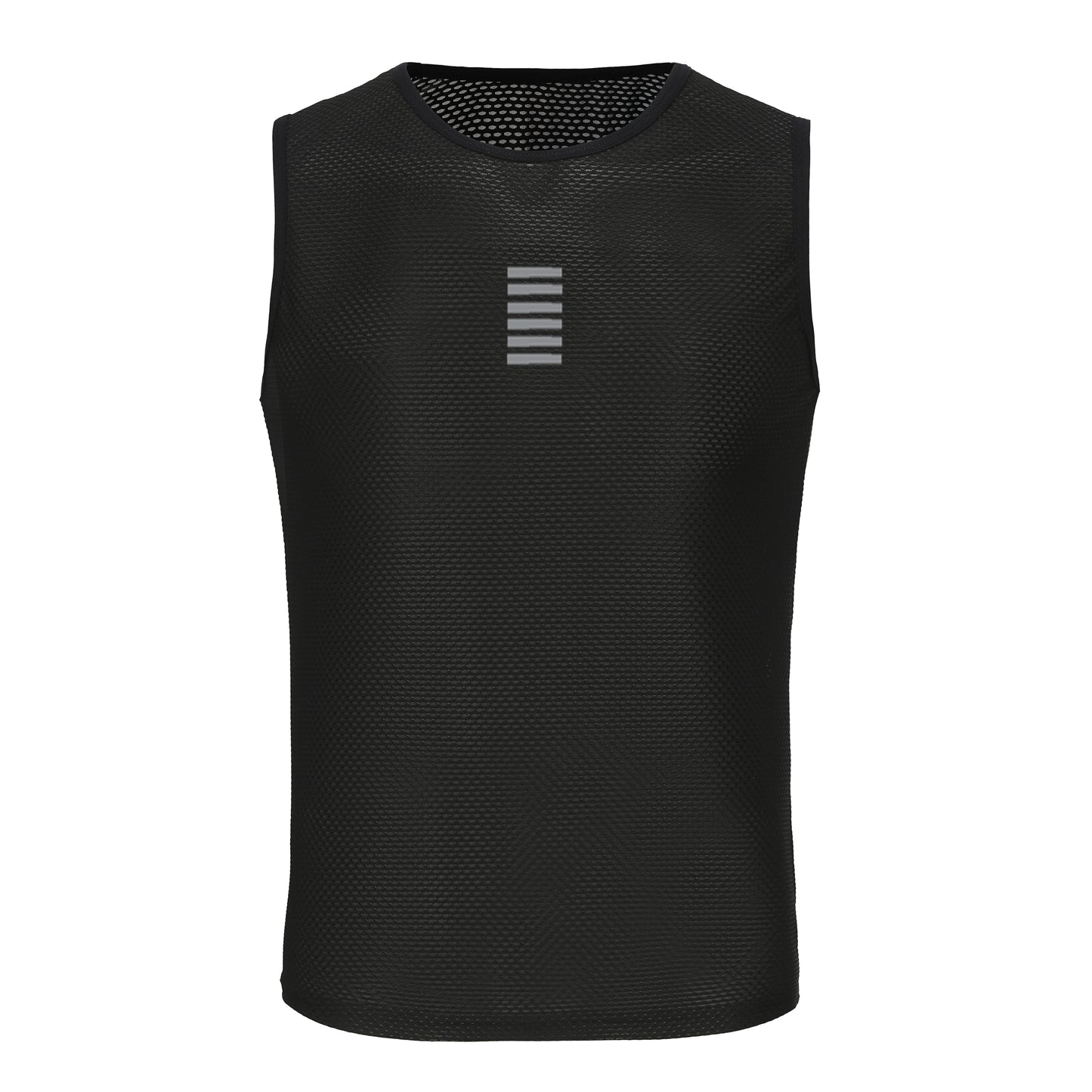 Set of two Rsantce 2024 men’s summer cycling undershirts designed with breathable mesh fabric short sleeves black one