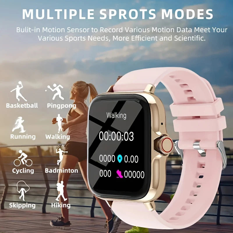 Smart watch, wireless calling /dial, multi -Sport mode for iPhone/Andriod 4587