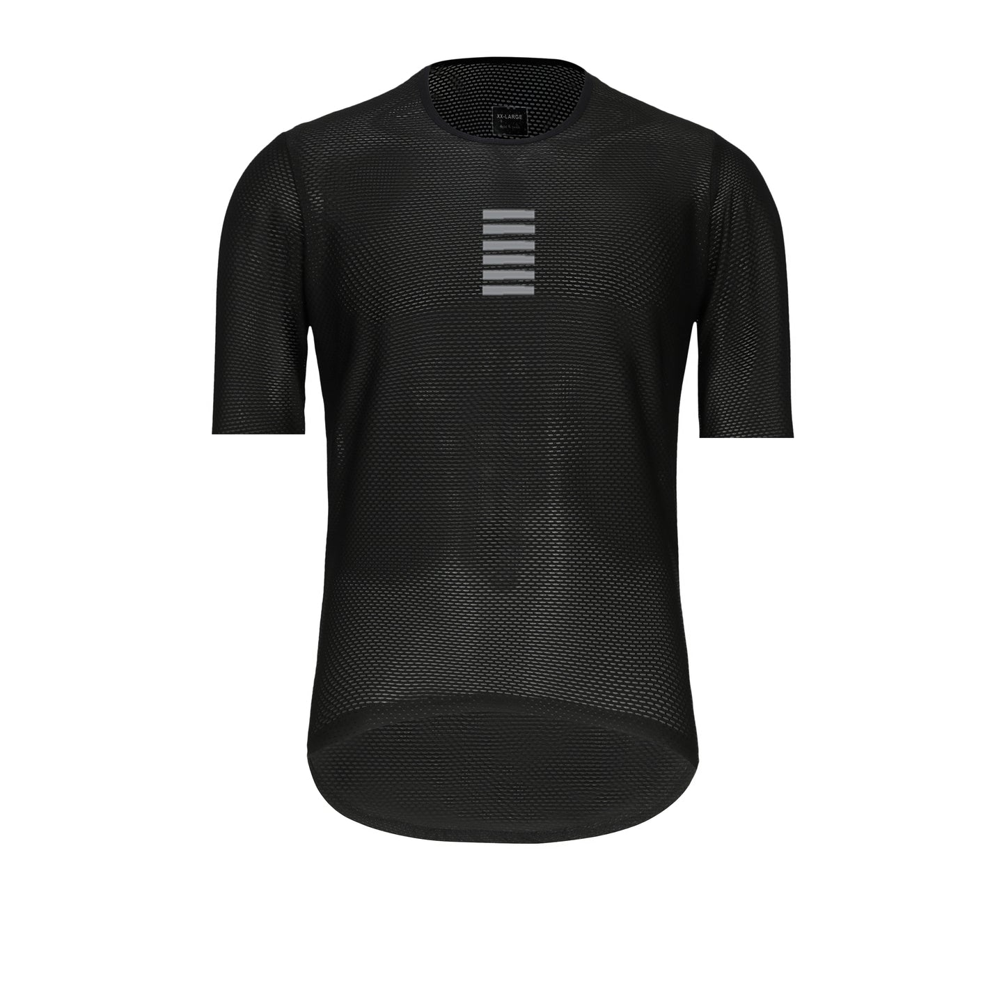 Set of two Rsantce 2024 men’s summer cycling undershirts designed with breathable mesh fabric black short sleeves one