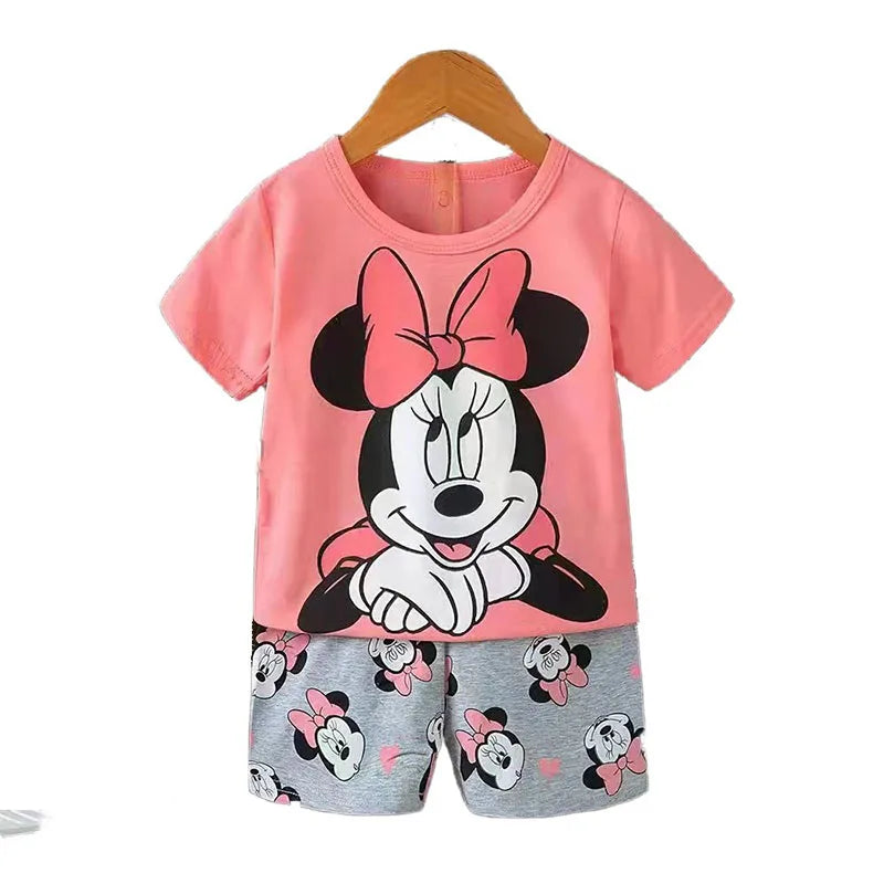A soft and breathable baby girl pajama set, perfect for newborns and toddlers up to 3 years old 4
