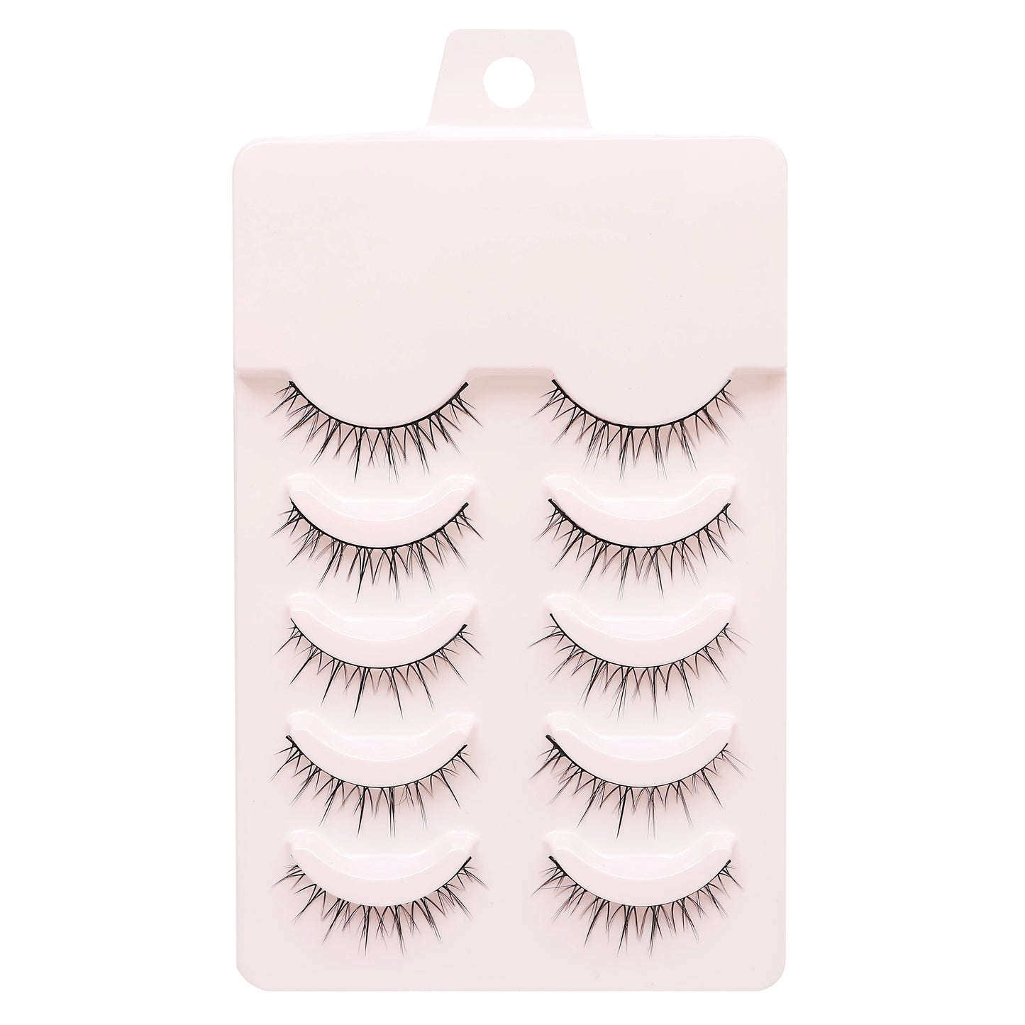 Set of false eyelashes in packaging on a white background