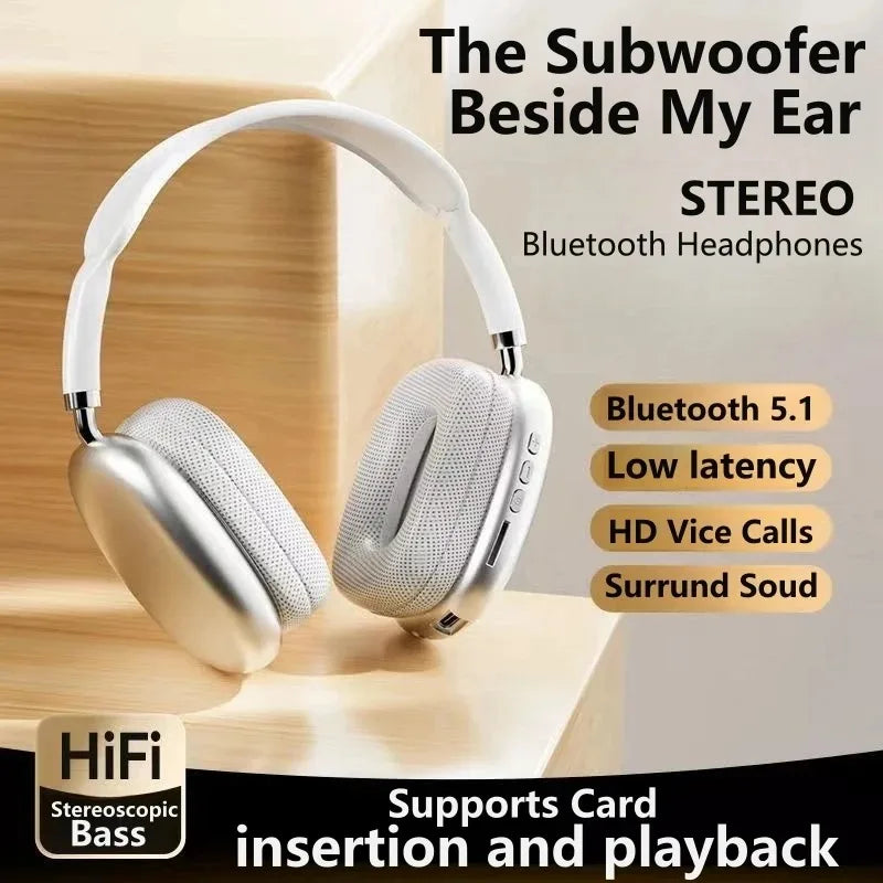 Wireless Bluetooth Headset Noise Cancelling -subwoofer