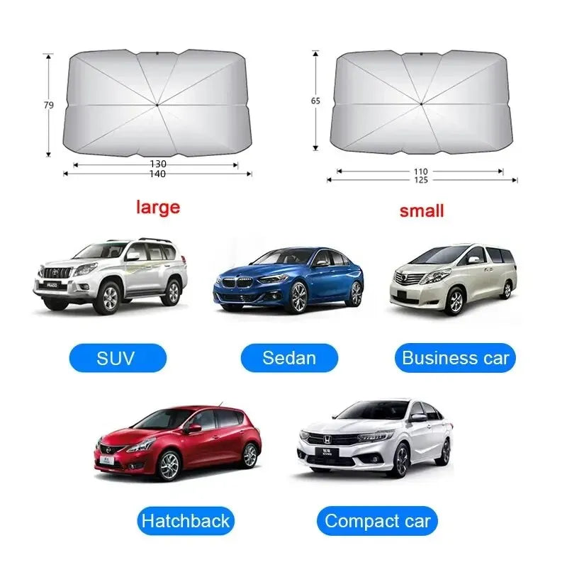 Car Sunshade Umbrella Windshield Folding Front Parasol Type