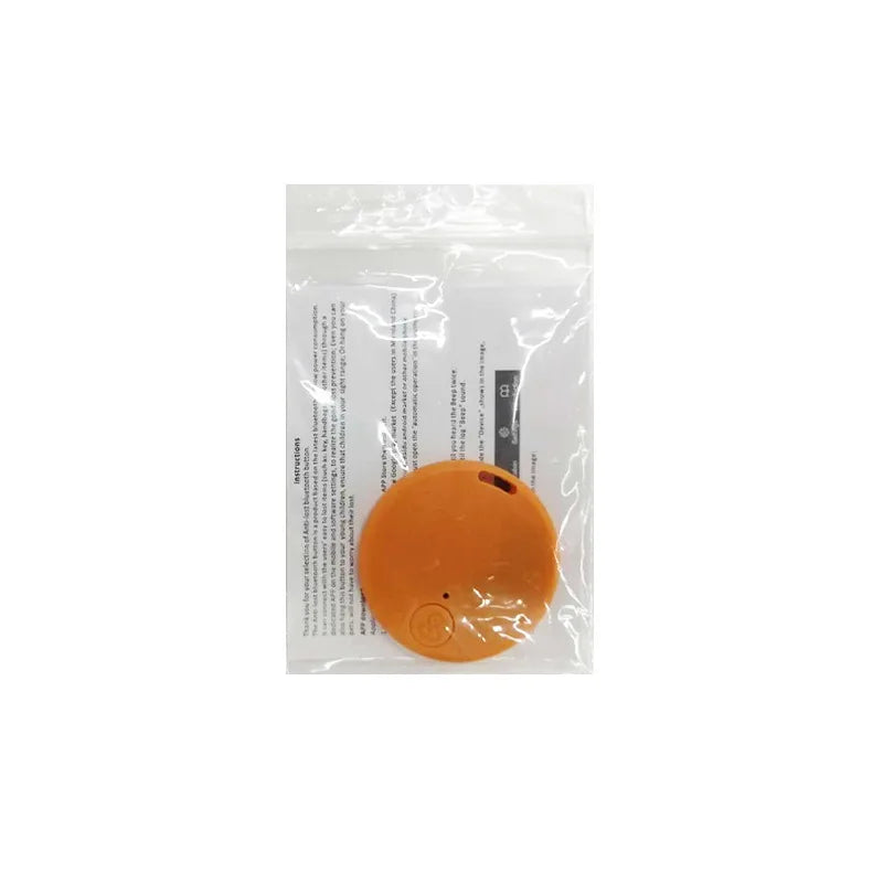 Mini GPS Mobile Bluetooth 5.0 Tracker Anti-Lost Device for Pets Kids Bags Wallet orange