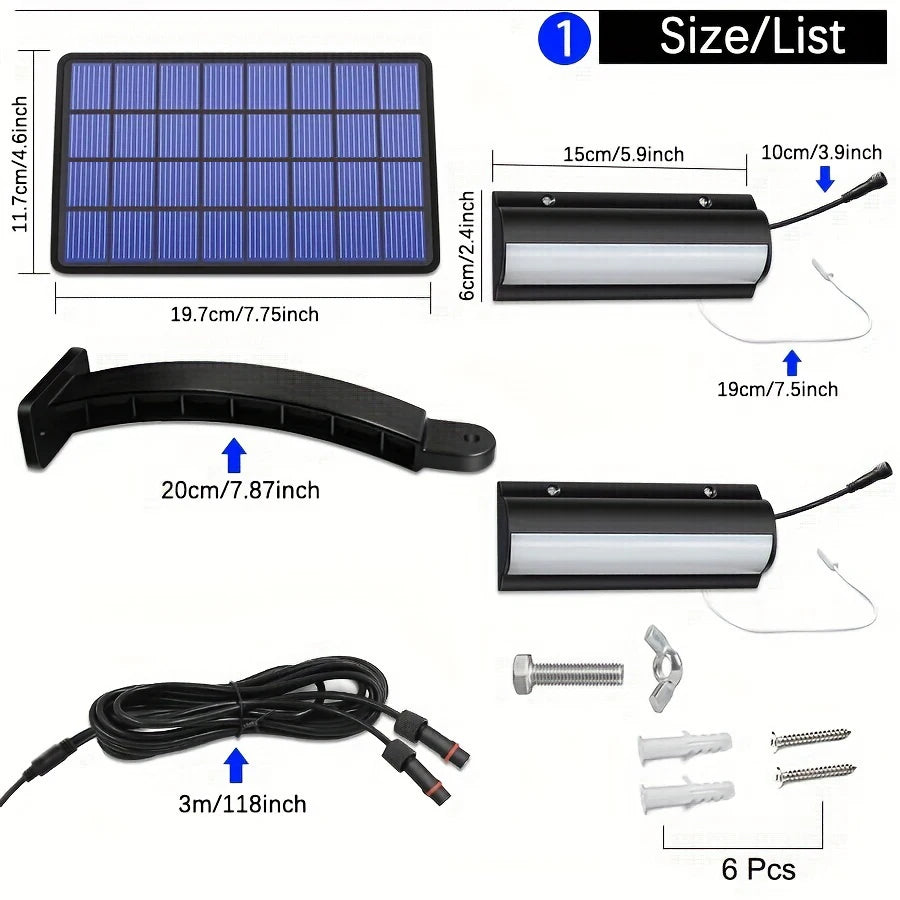 Upgraded Solar Pendant Lights Outdoor Indoor Auto On Off Solar Lamp