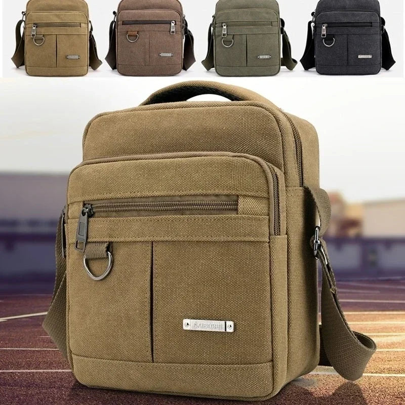 Fashion Mens Canvas Bag Casual Handbag - all colors