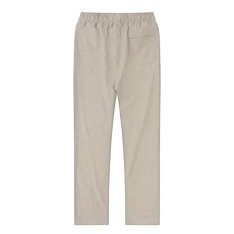 Beige pants on a white background