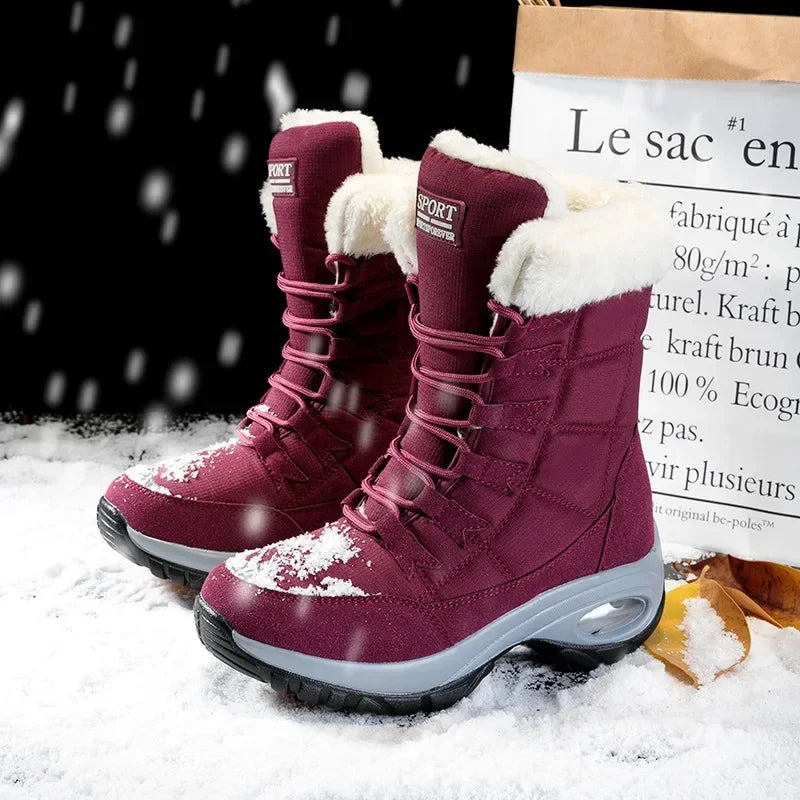 Women Boots High Quality Warm Snow Boots - 2