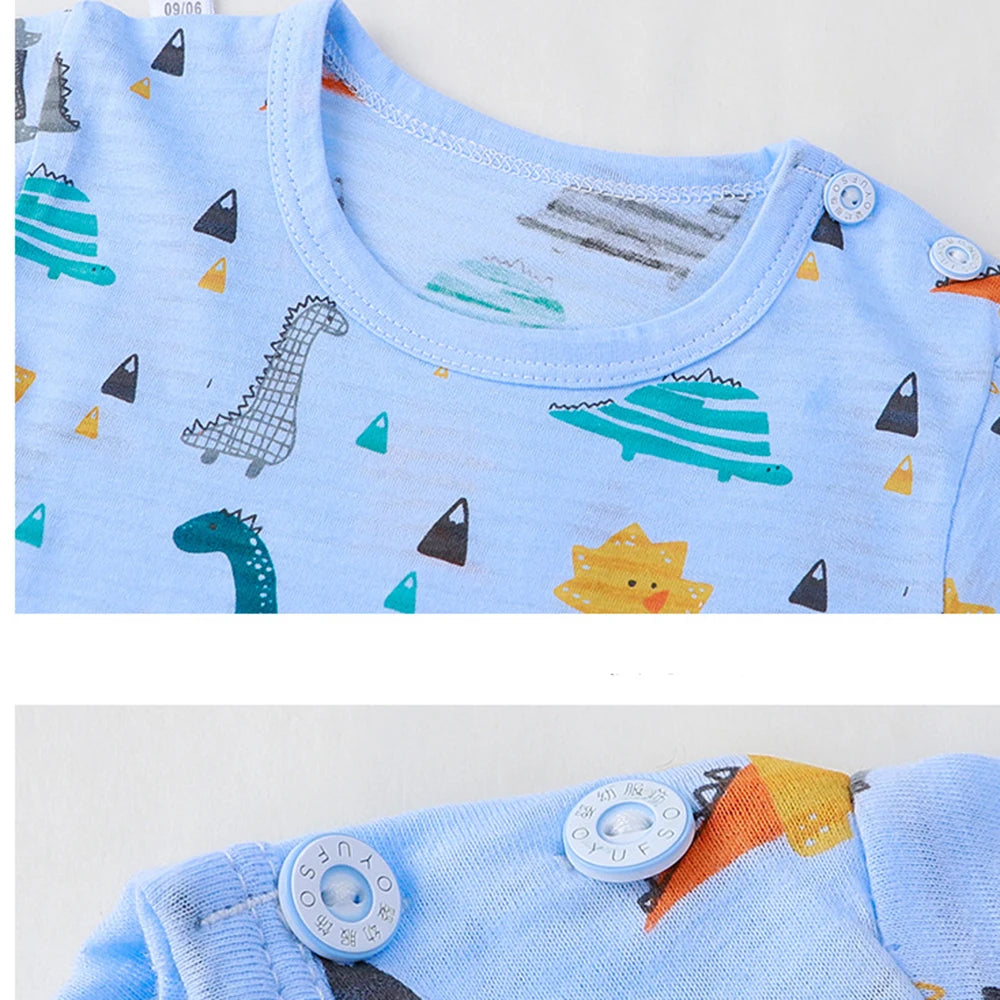 Children’s long sleeve pajama set with cute design – lightweight and comfy sleepwear outfit. samples blue