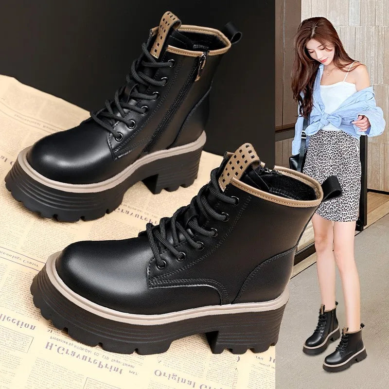 Women Shoes Boots Ankle New British - 6