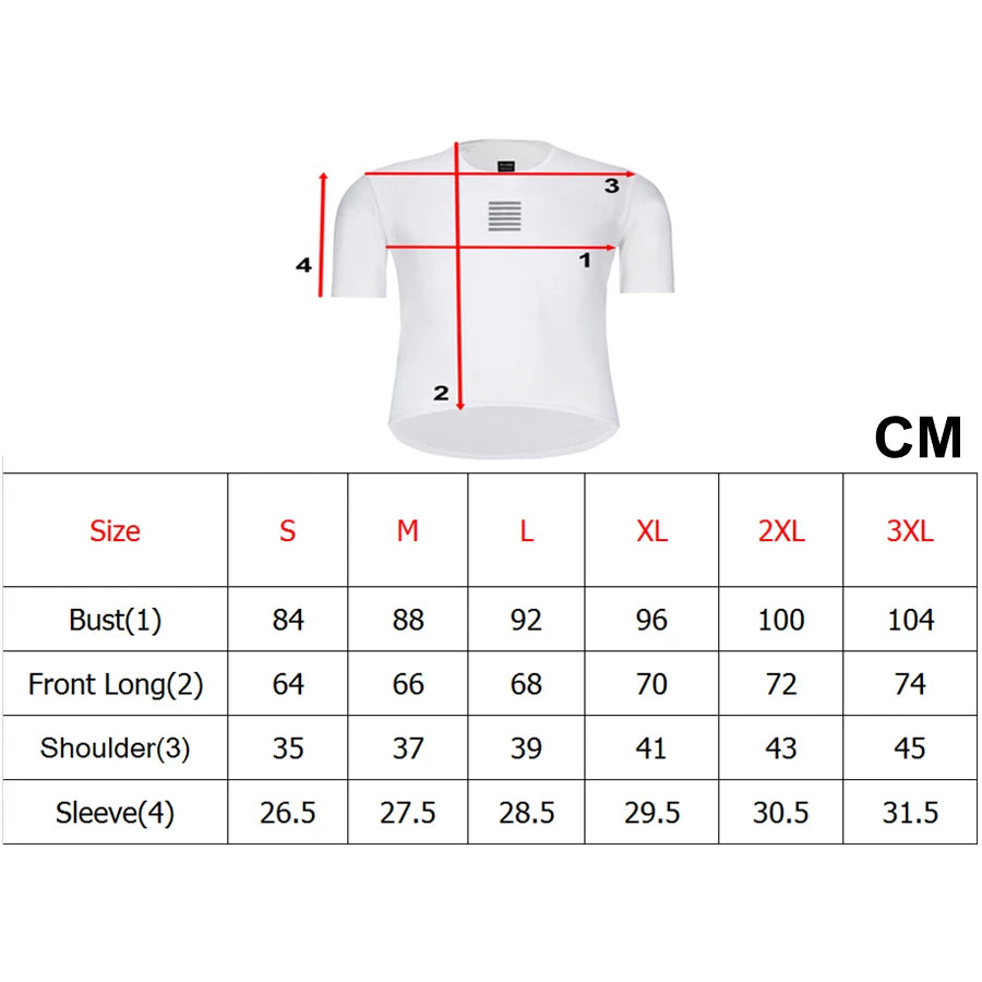 Set of two Rsantce 2024 men’s summer cycling undershirts designed with breathable mesh fabric short sleeves
