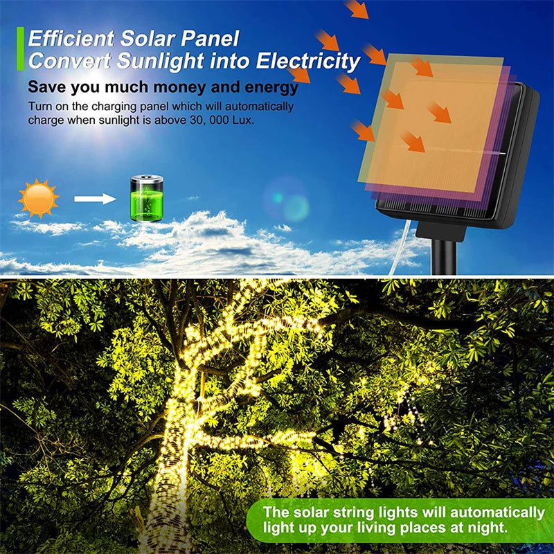 Extra-Long Solar String Lights Outdoor - 3