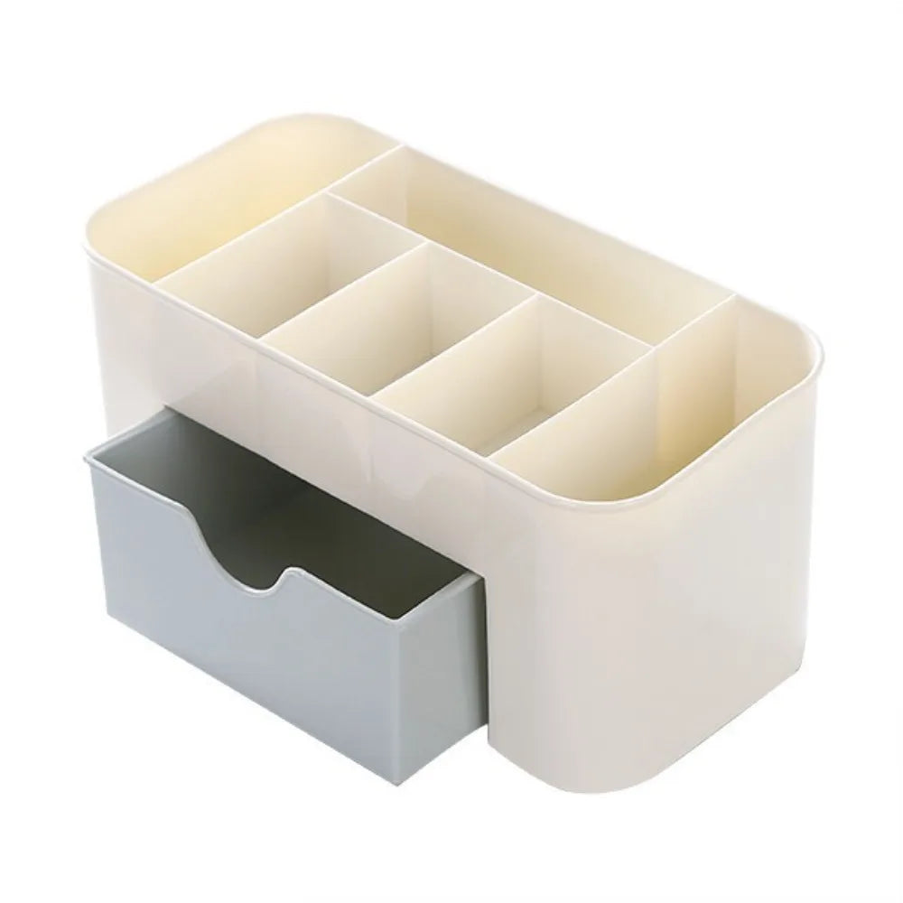 New Durable Double Layer Makeup Organizers Plastic Multiple Colors Storage Box Desktop Make Up Container