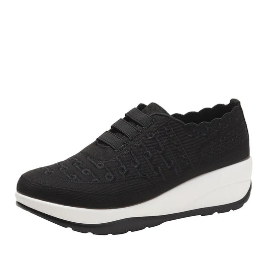 Women's Swing Sneakers Platform. - black3
