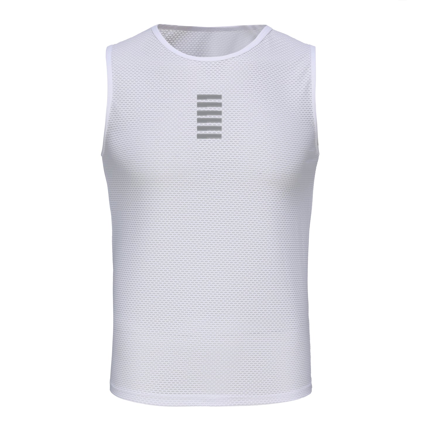 Set of two Rsantce 2024 men’s summer cycling undershirts designed with breathable mesh fabric no sleeves white