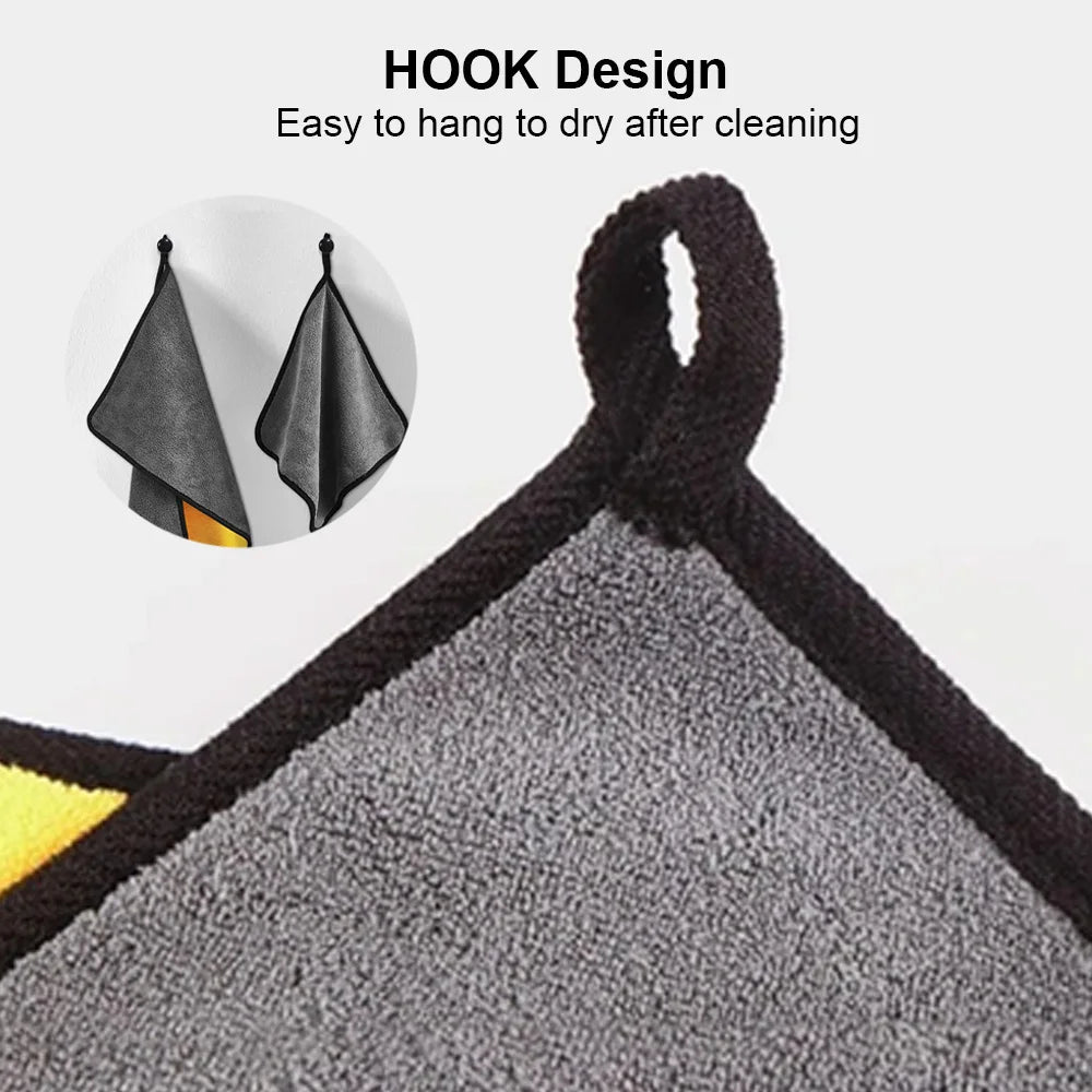 Microfiber Wash Towel - hook design