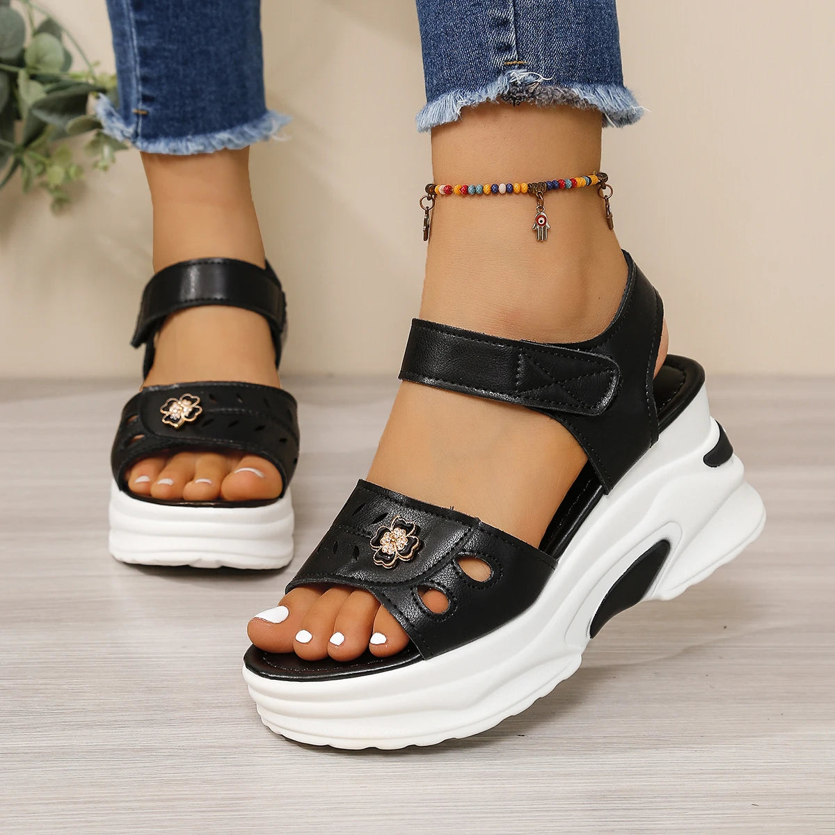 New Women Platform Wedge Sandals Summer Fashion Comfortable Platform Shoes Women Light Casual Beach Shoes Zapatos De Mujer