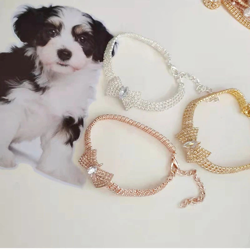 Pet Accessories Zircon Bow - 3 colors