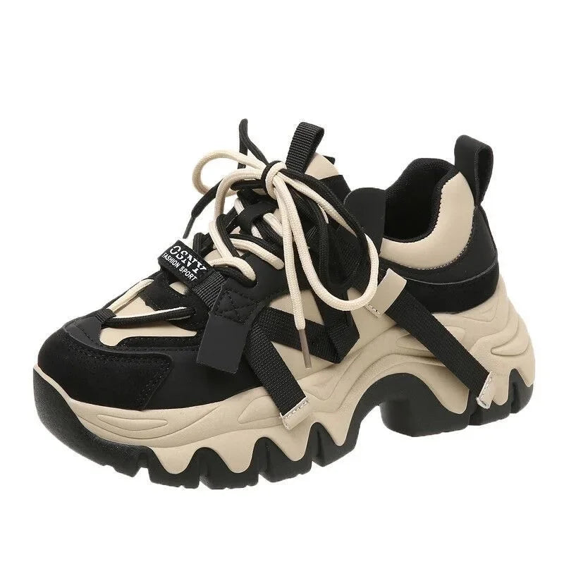 Women's Chunky Platform Shoes - black2