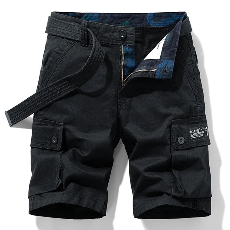 Good Quality Summer Cotton Cargo Shorts Men Breeche Bermuda Beach Jogger Shorts Men Tactical Casual Shorts Male Dropshipping