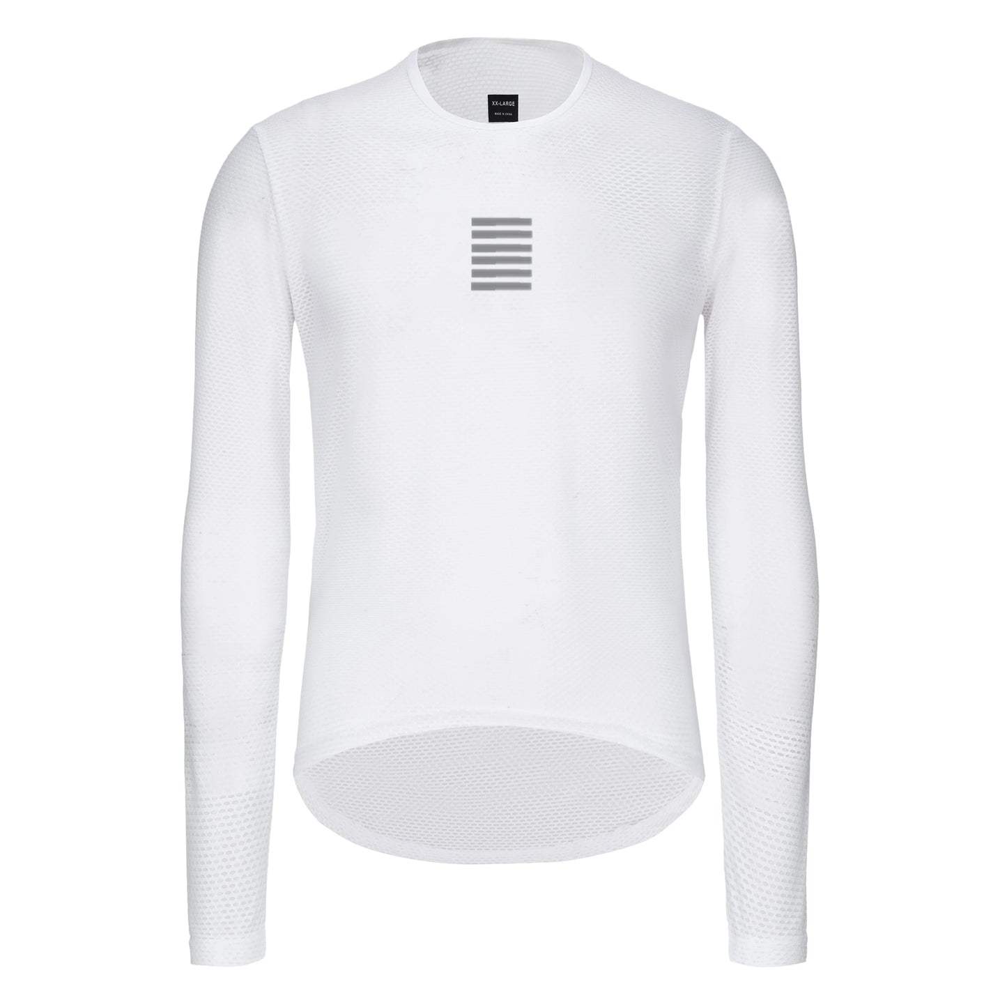 Set of two Rsantce 2024 men’s summer cycling undershirts designed with breathable mesh fabric one white long sleeves