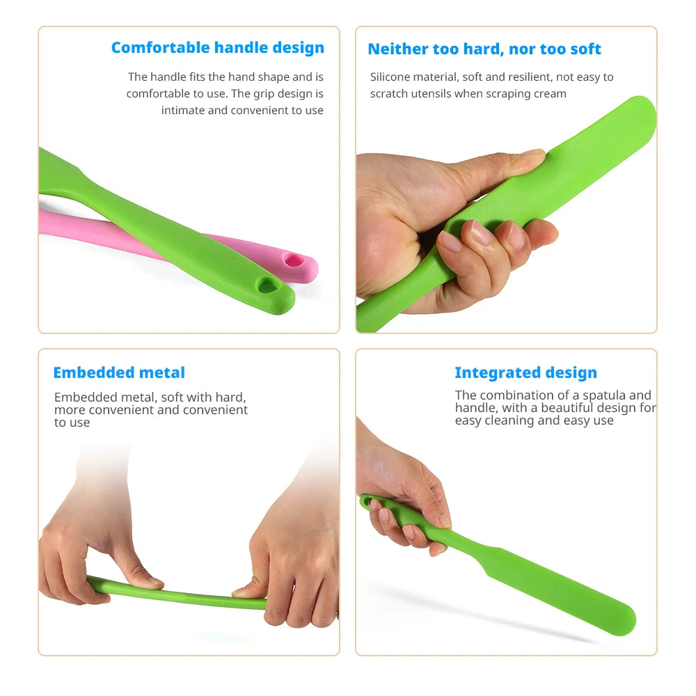 Small all-in-one Macarone Silicone Long Spatula - 5