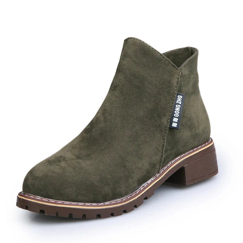 Women Fashion Thick Sole Ankle Boots - 8