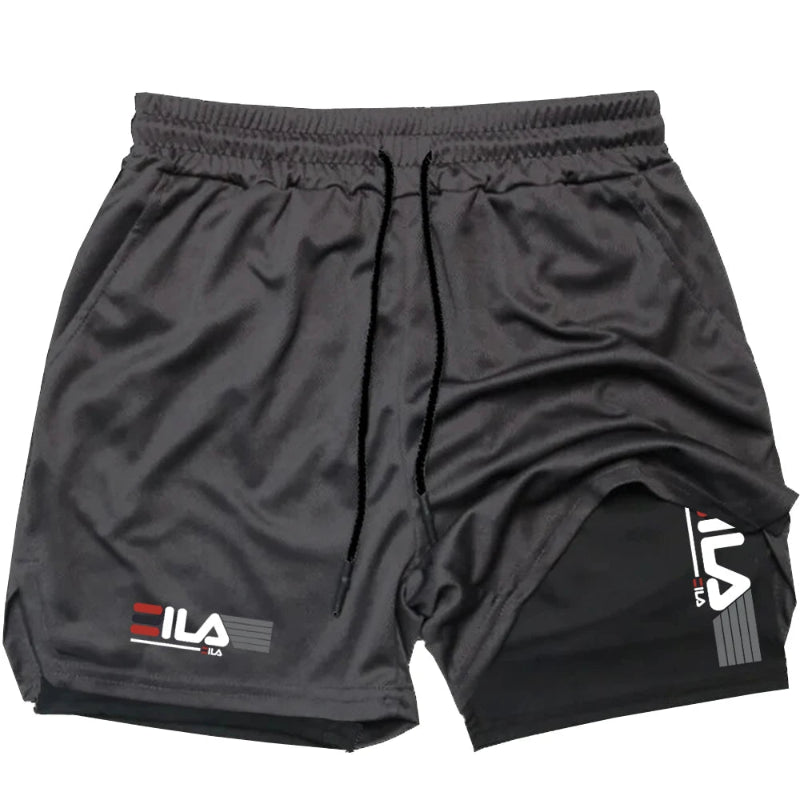 Men’s 2-in-1 Running Shorts – black