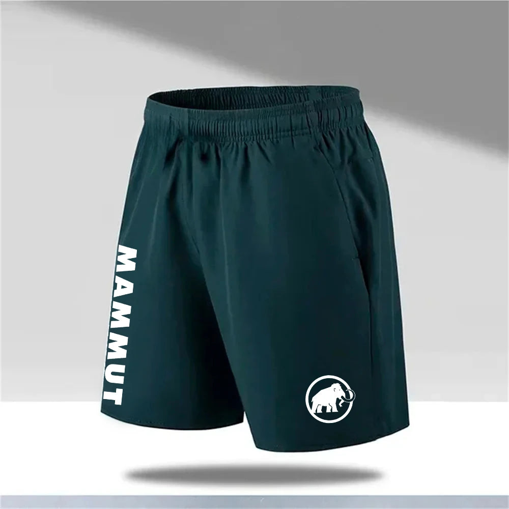 2025 3D printed outdoor hiking running men’s shorts, breathable drawstring waist sports fitness quick-drying motorcycle shorts greeb