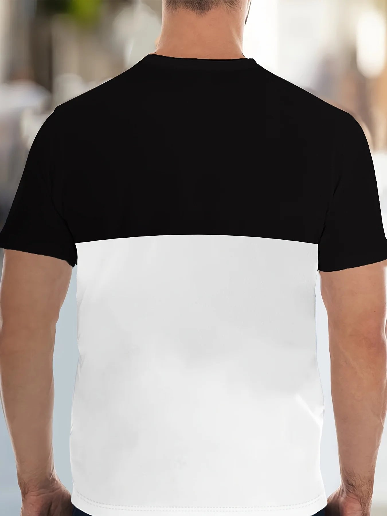 Men's Sports T-Shirt and Shorts Set -back