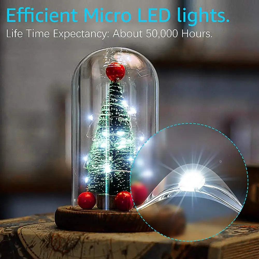 Copper Wire LED Fairy Lights Mini Garland 1m 2m