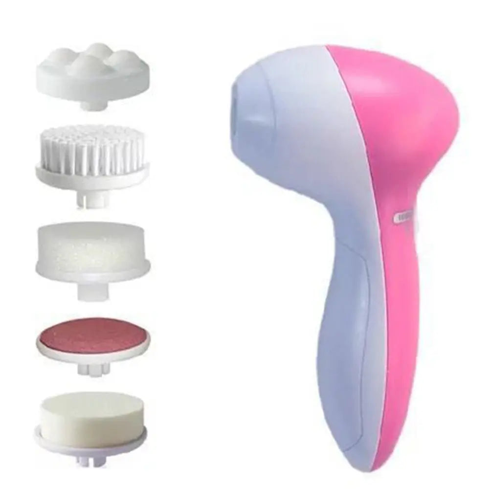 Electric Facial Cleaner 5 IN 1 Brush - pink 7