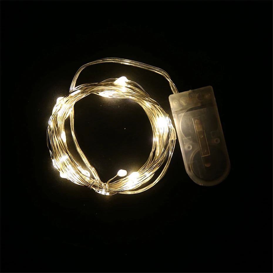 Copper Wire LED Fairy Lights Mini Garland 1m 2m