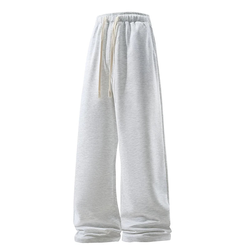 Light gray sweatpants on a white background
