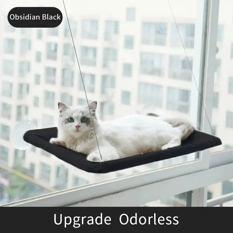 Cat Sunny Window Seat - black