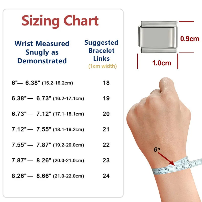 Fashion Stainless Steel Stars Cross Elastic Italian Links Charm Bracelet 9mm Width Simple Design Bangle Men Women DIY Jewelry
