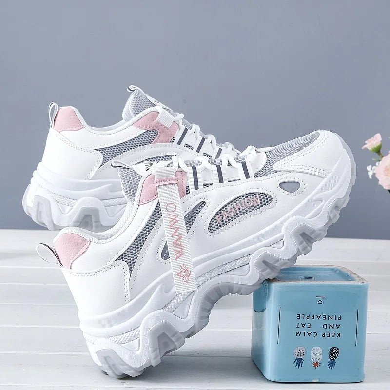 Vulcanized Women Casual Shoes Sneakers - pink