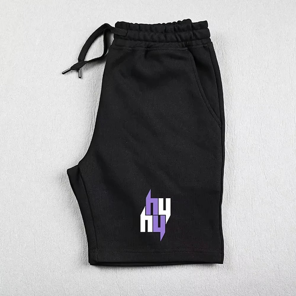 Moto men’s summer cotton shorts, sweat-absorbing loose comfortable running casual fashion brand Yelir World shorts 3