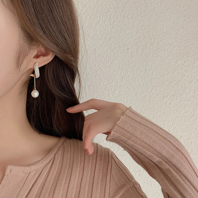 Pearl Dangle Earrings For Women - 03