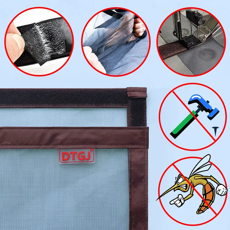 New Magnetic Screen Door Curtain  -  show of qualities