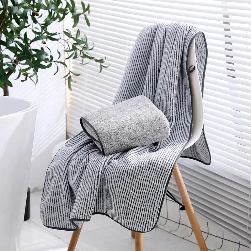 The Body Microfiber Towel. - stripe or solid