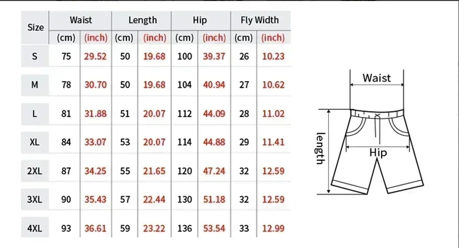 Kawasaki summer sports shorts for men, high-quality loose beach swimsuit, breathable casual outdoor motorcycle cycling shorts size table