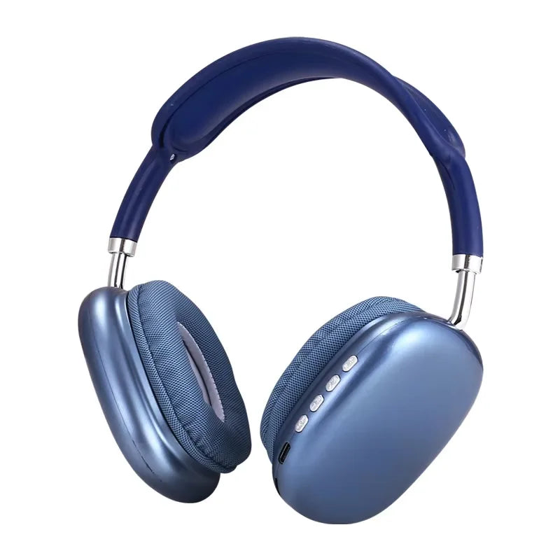 Wireless Bluetooth Headset Noise Cancelling -blue