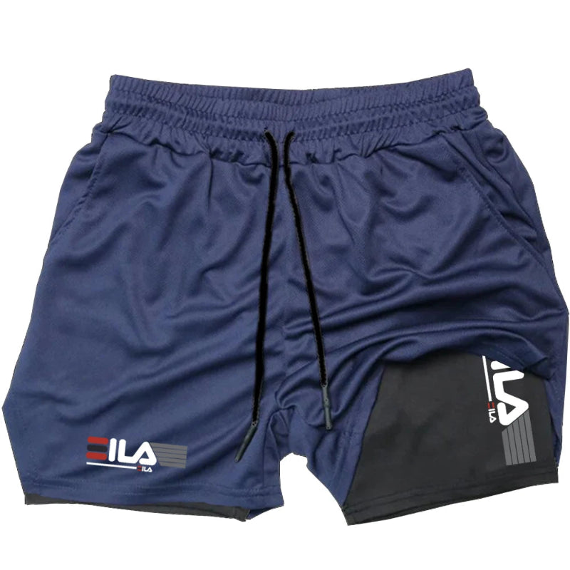 Men’s 2-in-1 Running Shorts – dark blue