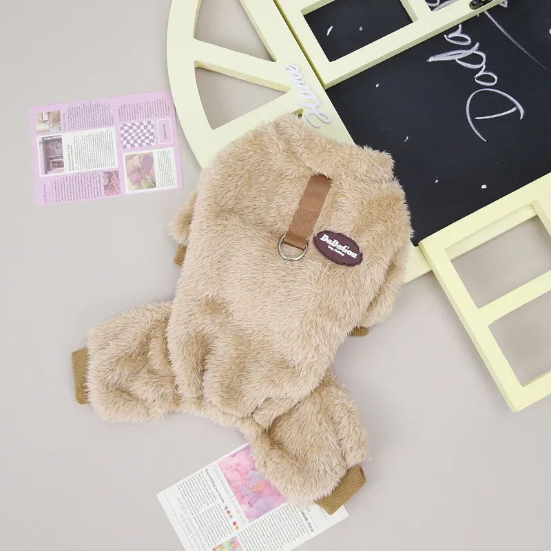 Winter Jumpsuit for Dogs - beige