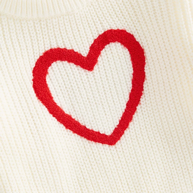 Spring Valentine’s Day toddler girls love heart pattern sweater, cute long sleeve pullover clothes 03